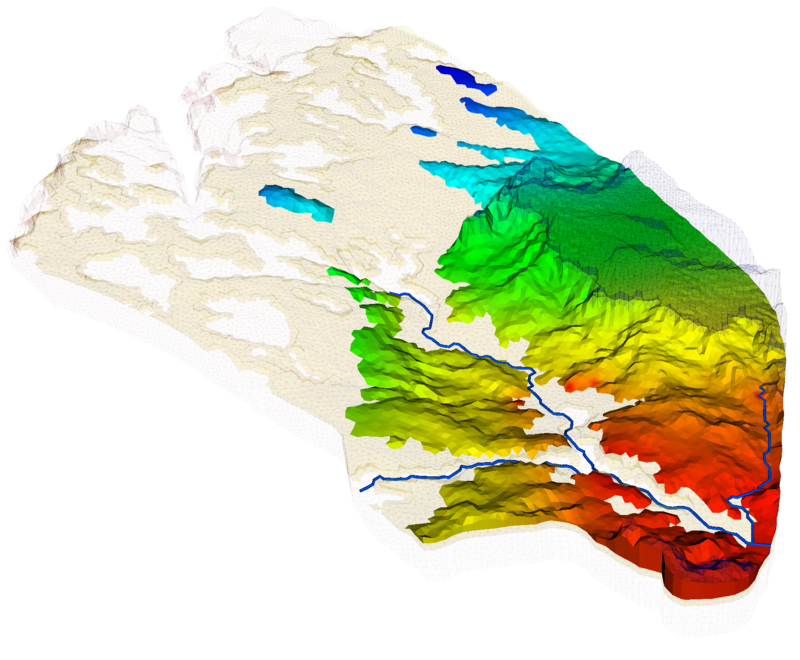 Layered geological model