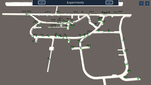 Map of the Mont Terri URL operated by swisstopo, visualised as part of the digital twin (Task VR-A) by Graebling et al. (2022, 2024).