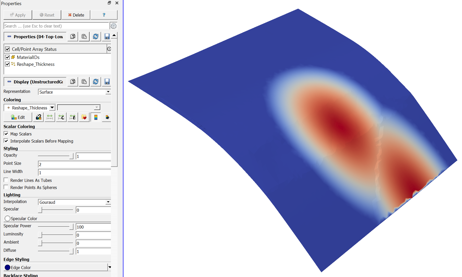 Converted surface